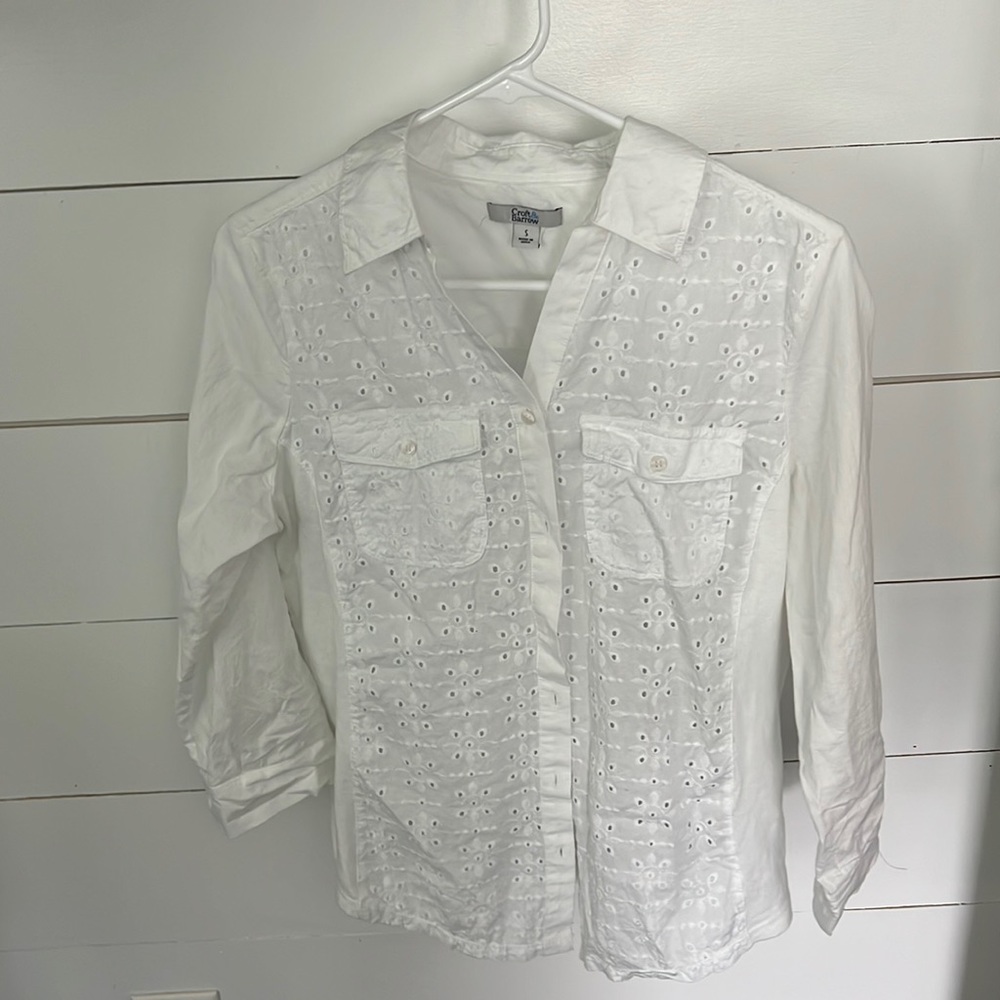 Croft & Barrow size small white button up